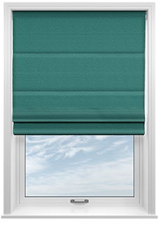 Stamford, Peacock - Twist&Fit Roman Blind